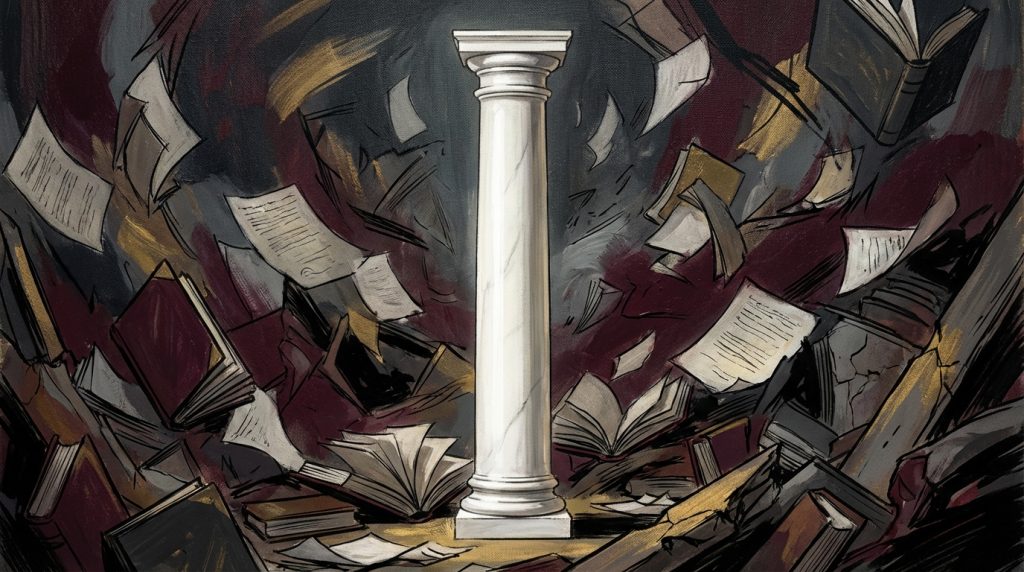 Illustration for the Burr track "The Attorney General"